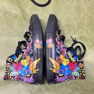 Converse high top girls sneakers  graphic prints